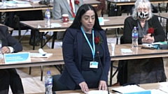 Council leader Arooj Shah addresses full council