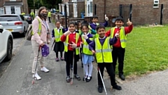 Children from the Coldhurst school joined residents, ward councillors, members of Vale Drive Residents Association and representatives of First Choice Homes Oldham to clean up the area