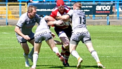 Liam Kirk scored Oldham's sole try. Image courtesy of ORLFC