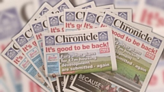 The Oldham Evening Chronicle is now published each month and can be picked up for free