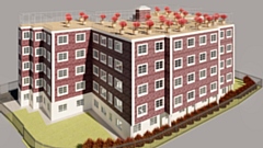 An artist impression of the site