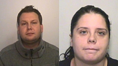 Carl Hestford (L) and Fiona Kerr