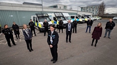 Pictured are some of GMP City of Manchester North's Operation Challenger team
