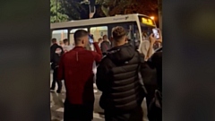 Youths on the streets of Uppermill 
