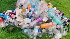 Typical litter left at Dovestones after people have had a day out. 