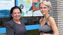 Pictured (left to right) are Dr Anita Sharma and Courtney Ormrod