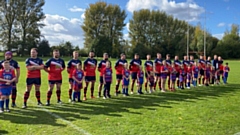 Higginshaw line up ahead of the Oldham Amateur League's Championship Cup Final