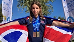 Proud Oonagh McManus shows off her medals