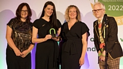nasen award winners for Teacher Development in Technology were Oldham College. Pictured (middle, left to right) are: Liz Wilcox, Programme Tutor, Dyslexia and Faye McLaughlin, Assistive Technologist