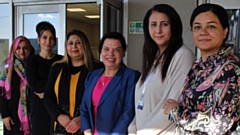 Pictured (left to right) at the CHAI event are: Nadia Shafarat, Manir Akhtar, Yasmin Toor, Dr Anita Sharma, Najima Khalid and Zena Sheikh