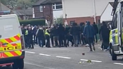 GMP have arrested 11 men aged between 18 and 30 years old on suspicion of violent disorder
