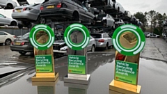 Dronsfields scooped up the Specialist ATF (Authorised treatment facility), Outstanding Achievement Company award (midsized) and Mid-sized Vehicle Recycler award