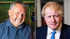Matt Ramsbottom and Boris Johnson