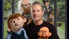 Paul Zerdin pictured with some of his massively popular side-kicks