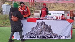 The rescue team had a stall at Dovestone WI Christmas Markets