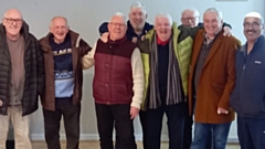 Pictured at this week's event are (left to right): Pete Mills, David Walker, Derrick Sladen, Peter Winrow, Peter Sutcliffe, Roger Halstead, Trevor Howard and Joe Warburton