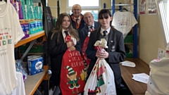 Local businesses donated prizes to Co-op Academy Failsworth’s Christmas raffle