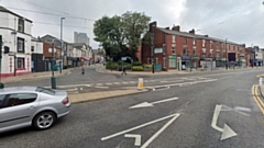 The junction of Union Street and George Street in Oldham town centre. Image courtesy of Google Maps