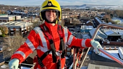 Inspirational Laura Nuttall spent the day at Oldham Fire Station