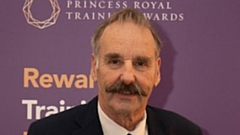 David Barlow is pictured at the awards ceremony