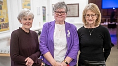 Incoming deputy mayor Kate Green, Police, Fire and Crime Panel chair Janet Emsley, and outgoing deputy mayor Bev Hughes