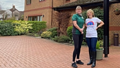 Michelle Stokes, Morrison's and Julie Williams, Francis House. 