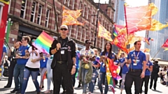 Greater Manchester Fire and Rescue Service at Pride in Manchester 