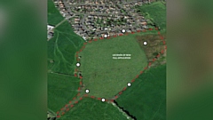 The plans for a new housing development off Denbigh Drive