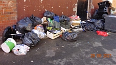 Image of the rubbish dumped by Gheorge Raucanu