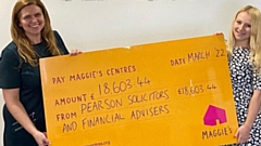 Laura Tomlinson, Centre Fundraising Manager at Maggie’s Cancer Care Oldham and Zoe Johnson, Wills, Trusts & Probate Solicitor at Pearson Solicitors & Financial Advisers.
