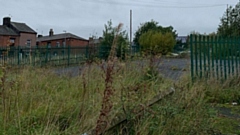 The new homes site in Derker 