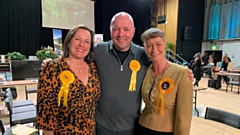 Councillors Alicia Marland, Dave Murphy and Hazel Gloster