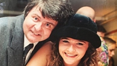 David Johnson with Gemma Wardle at Oldham Theatre Workshop's 25th Anniversary 