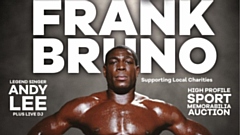 Former world boxing champ Frank Bruno will be talking about his illustrious career in the sport and his pioneering charity work for mental health
