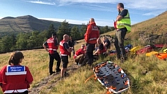 The casualty was transported to hospital for further assessment
