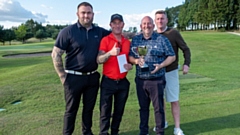 The winners of the first ever Dr Kershaw’s Cup are pictured (left to right): Callum Halliwell, Colin Smith, Darren Mayers and John Wroe