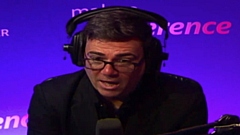 Greater Manchester mayor Andy Burnham pictured during a BBC Radio Manchester interview this week