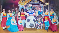 The cast and chorus of Jack and the Beanstalk, from the Coliseum's 2019 panto