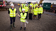 Pictured are Joe Turner, Managing Director, Manchester and Cheshire East, Countryside Partnerships and Councillor Arooj Shah, Leader of Oldham Council, at the site of the ‘Hartshead View’ development in Fitton Hill