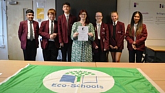 The Hathershaw College student eco committee have worked so hard to earn their Green Flag award
