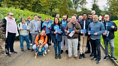 The Walk saw around 30 people walk around Alexandra Park