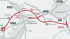 Many Oldham drivers would use the new Mottram bypass to make their way to the M1 and/or Sheffield
