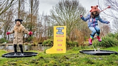 From February 11-19, Martin Mere in Lancashire is welcoming families for the annual puddle jumping competition