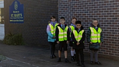 Thanks to the donation, which was made with the darker mornings and evenings in mind, pupils of St Mary's can journey to and from school a little safer