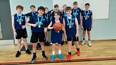 The champion Saddleworth School Year 8 basketball team