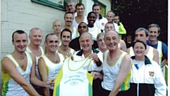 Royton Road Runners' first ever club vest photograph