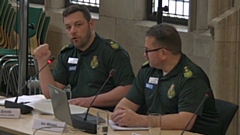 NWAS GM head of operations Dan Smith and GM area director Ian Moses