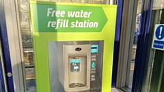The water dispenser at Greenfield station