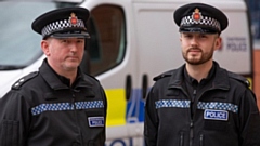 Operation Ambition Inspector Matt Shiel and Constable Jamie Acton
