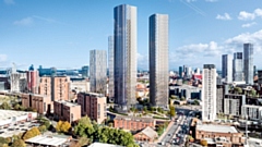 The planned Trinity Islands site in central Manchester